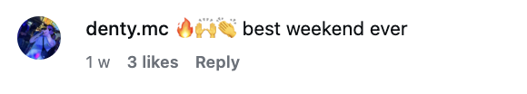 Fan IG comment about DnB Allstars Thailand 2026