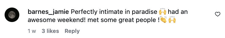 Fan IG comment about DnB Allstars Thailand 2026